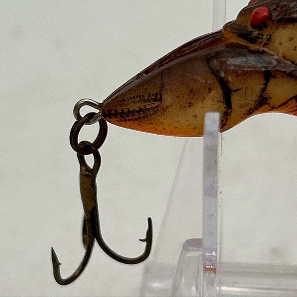 Vtg REBEL CRAWFISH Crankbait Fishing Lure 2” 0.3oz Big Bass Fishing Lure - Picture 3 of 14